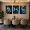 Cadre Décoratif Élégant Verres Artistique