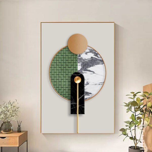 H32d67e6cdd444c6eb62a129645a11d5fG 3pcs Peinture murale de style moderne peintures vertes