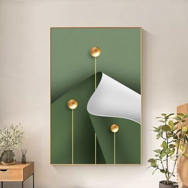 H4bea09673b014db990f2c6595ecf74be5 3pcs Peinture murale de style moderne peintures vertes