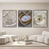 3pcs art mural SQ luxe mode affiche célèbre