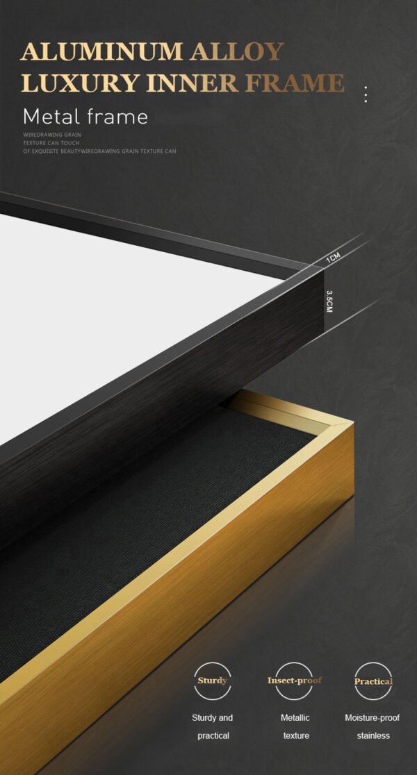 Modern African Porcelain Crystal Frame