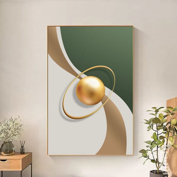 Hb49982eff2c64c26aa15f5e78322da8dG 3pcs Peinture murale de style moderne peintures vertes