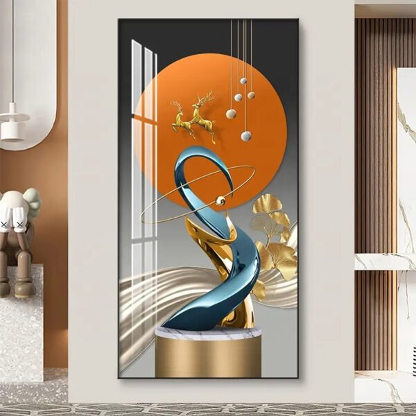 1Pcs Décoration de Salon de Luxe Moderne Peinture