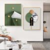 Hd41a225c97a34fde8711d1f04b9d40c8D 3pcs Peinture murale de style moderne peintures vertes