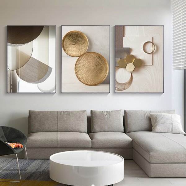 3 pcs Tableau Mural Moderne en porcelaine