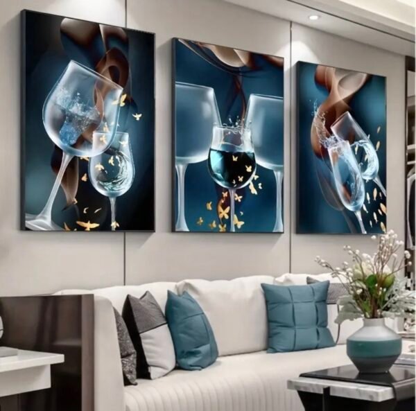 Cadre Décoratif Élégant Verres Artistique