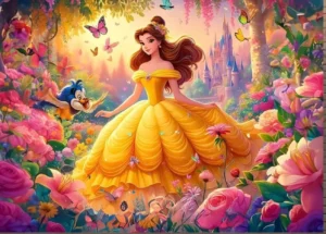 1pcs Cadre décoration princes pour chambre d'enfant,