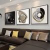 3 pcs Peinture Murale Décorative de Style luxe