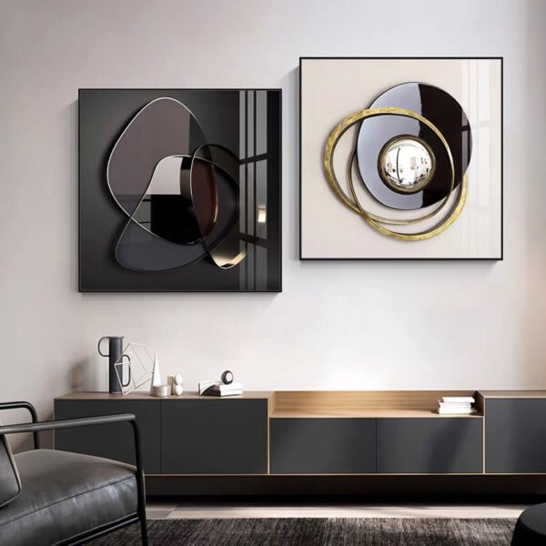 3 pcs Peinture Murale Décorative de Style luxe