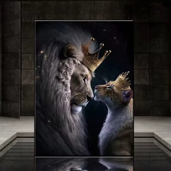 1pcs Tableau Moderne Abstrait Lion