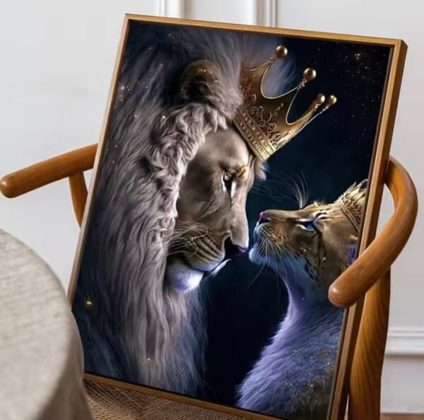 1pcs Tableau Moderne Abstrait Lion