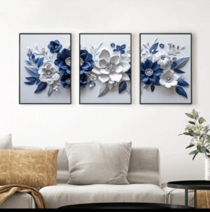 IMG_6166 pièces/set Affiches d'art mural moderne, impressions en cristal porcelain florales