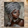 IMG_6212 2D Plat 1pc, Femme Africaine en Diadème