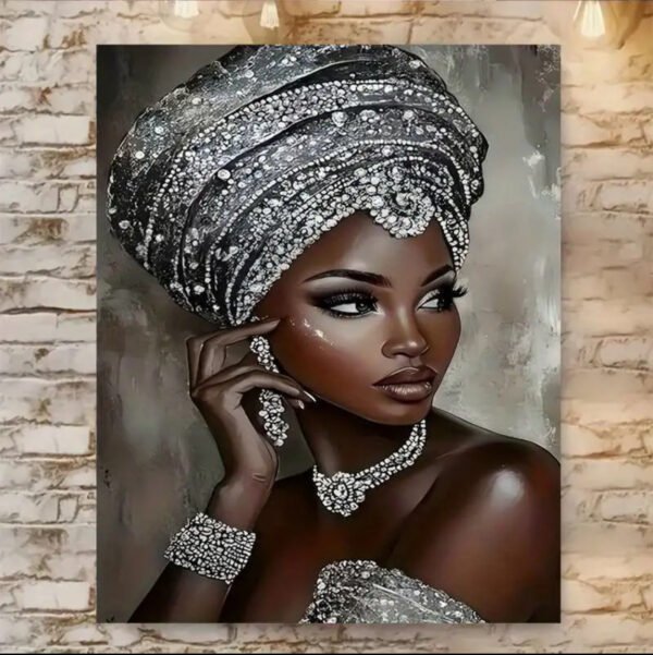 IMG_6212 2D Plat 1pc, Femme Africaine en Diadème