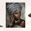 IMG_6213 2D Plat 1pc, Femme Africaine en Diadème