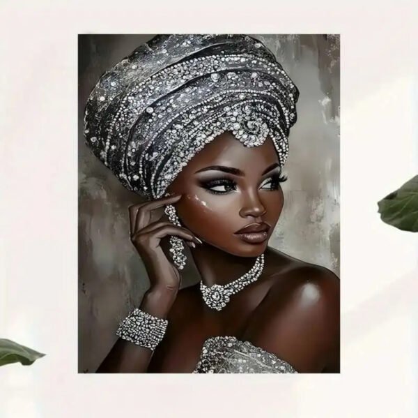 IMG_6213 2D Plat 1pc, Femme Africaine en Diadème