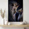 1pcs Tableau Moderne Abstrait Lion