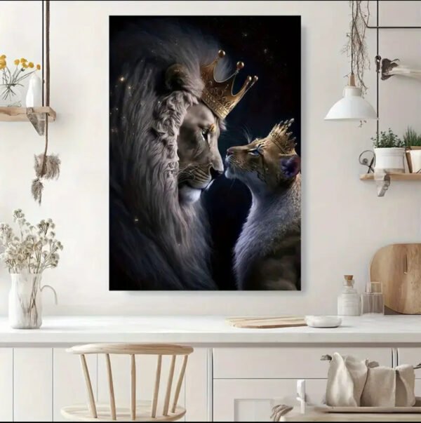 1pcs Tableau Moderne Abstrait Lion