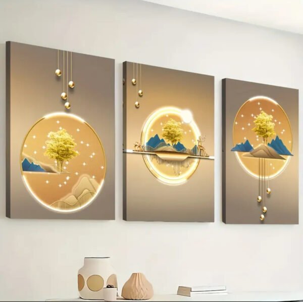 Décoration de chambre, 3 pièces impression 2D