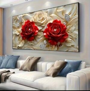 1 Pièce Grande Décoration Murale en Crista