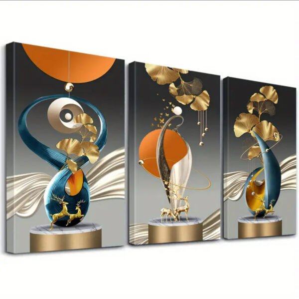 Décoration murale. 2D plat, 3 pièces. Apportez la vie aux murs de la pièce, Ensemble de 2D plat