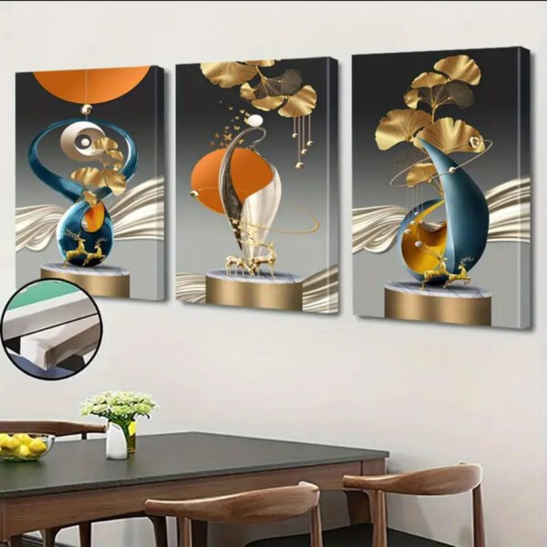 Décoration murale. 2D plat, 3 pièces. Apportez la vie aux murs de la pièce, Ensemble de 2D plat