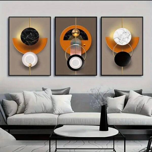 IMG_6310 3 tableaux sur toile avec cadre en aluminium ,