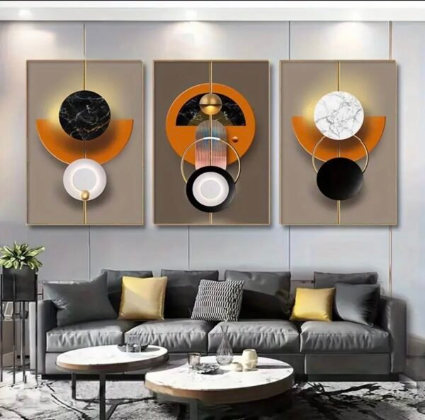 IMG_6311 3 tableaux sur toile avec cadre en aluminium ,