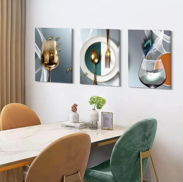 IMG_6459 3 Tableaux Imprimés sur Toile Encadrés en Bois,