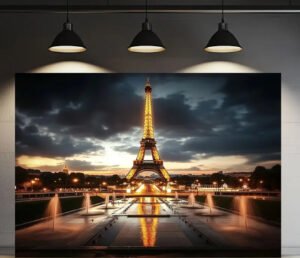 IMG_4233 Art Mural Tour Eiffel en Cristal et Porcelaine