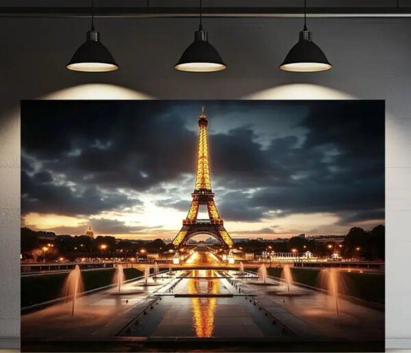 IMG_4233 Art Mural Tour Eiffel en Cristal et Porcelaine