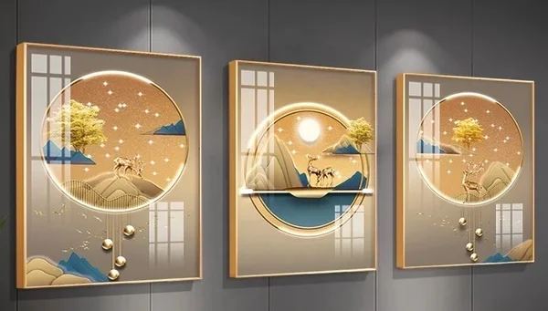 3 pcs Luxe Élégante Décoration