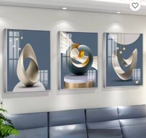 3 PCS Décoration Murale en Porcelaine Moderne