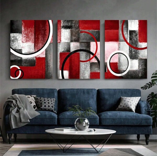 IMG_3299 Murale Ronde Contemporaine Rouge