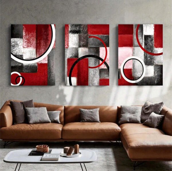 IMG_3300 Murale Ronde Contemporaine Rouge