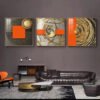 IMG_5410 3pcs Peinture Décorative Moderne de Luxe