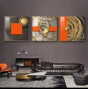 3pcs Peinture Décorative Moderne de Luxe