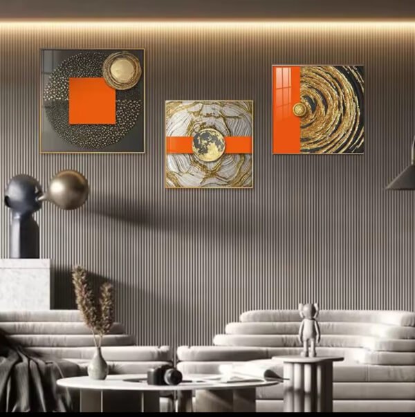 IMG_5411 3pcs Peinture Décorative Moderne de Luxe