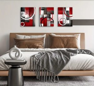 IMG_8071 Murale Ronde Contemporaine Rouge