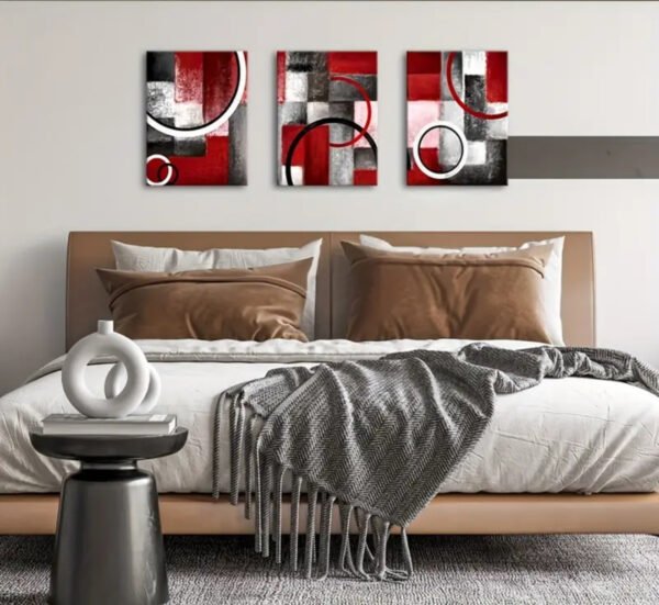 IMG_8071 Murale Ronde Contemporaine Rouge