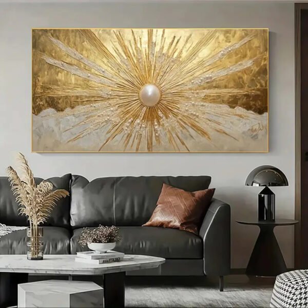 Décoration Murale Moderne Dorée