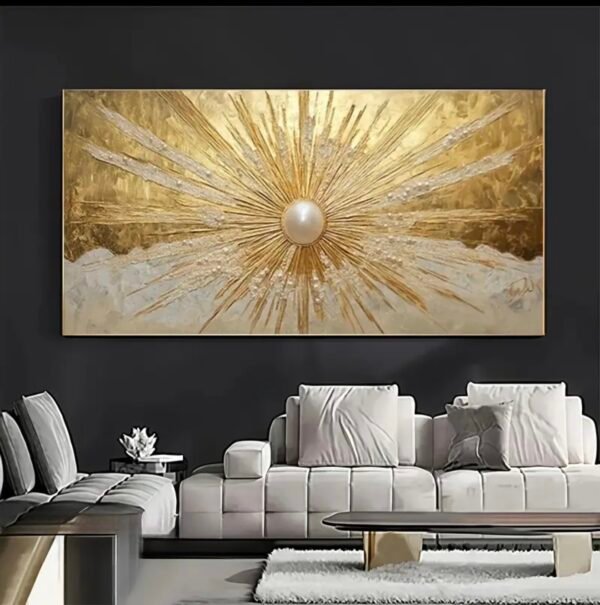 Décoration Murale Moderne Dorée