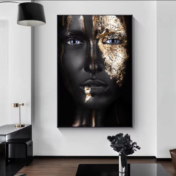 Modern African Porcelain Crystal Frame