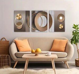 Luxurious 3-Piece Crystal Porcelain Frame Set