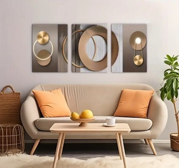 Luxurious 3-Piece Crystal Porcelain Frame Set