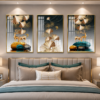 0969006B-F3C5-473B-A82C-82D230062425 Cadre Cristal Porcelaine Diamant 50x70 cm – Art Mural Luxe Moderne | Cadre Doré