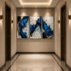 144B7BDB-4FE7-4B1F-BBA6-6E7C9216F65D Cadre Abstrait Marbre Bleu et Doré – Ensemble Luxe 3 Pièces 50x70 cm