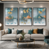 23E29648-5FC4-4CAA-A4B9-C609C9A8D426 Cadre Décoratif Cristal Porcelaine en Diamant 50x70 cm – Papillons Dorés & Design Moderne – Cadre Noir ou Doré