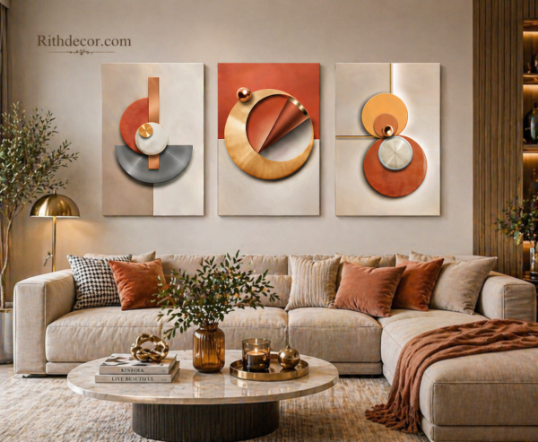 26120CD6-668B-46B9-B5E9-98F5B6214323 Collection Moderne Canva – Ensemble de 3 Décorations Murales