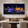 🌃 Cadre Décoratif Panorama Urbain de Nuit – 60 x 140 cm
